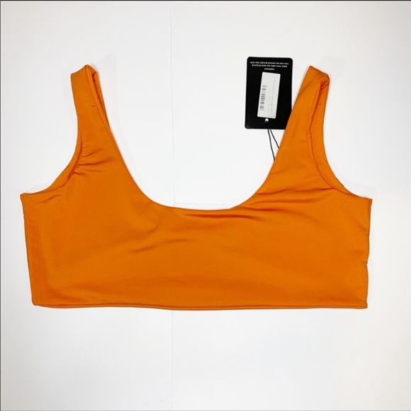 PLT NWT Orange Two Piece High Waisted Bikini - Picture 4 of 8
